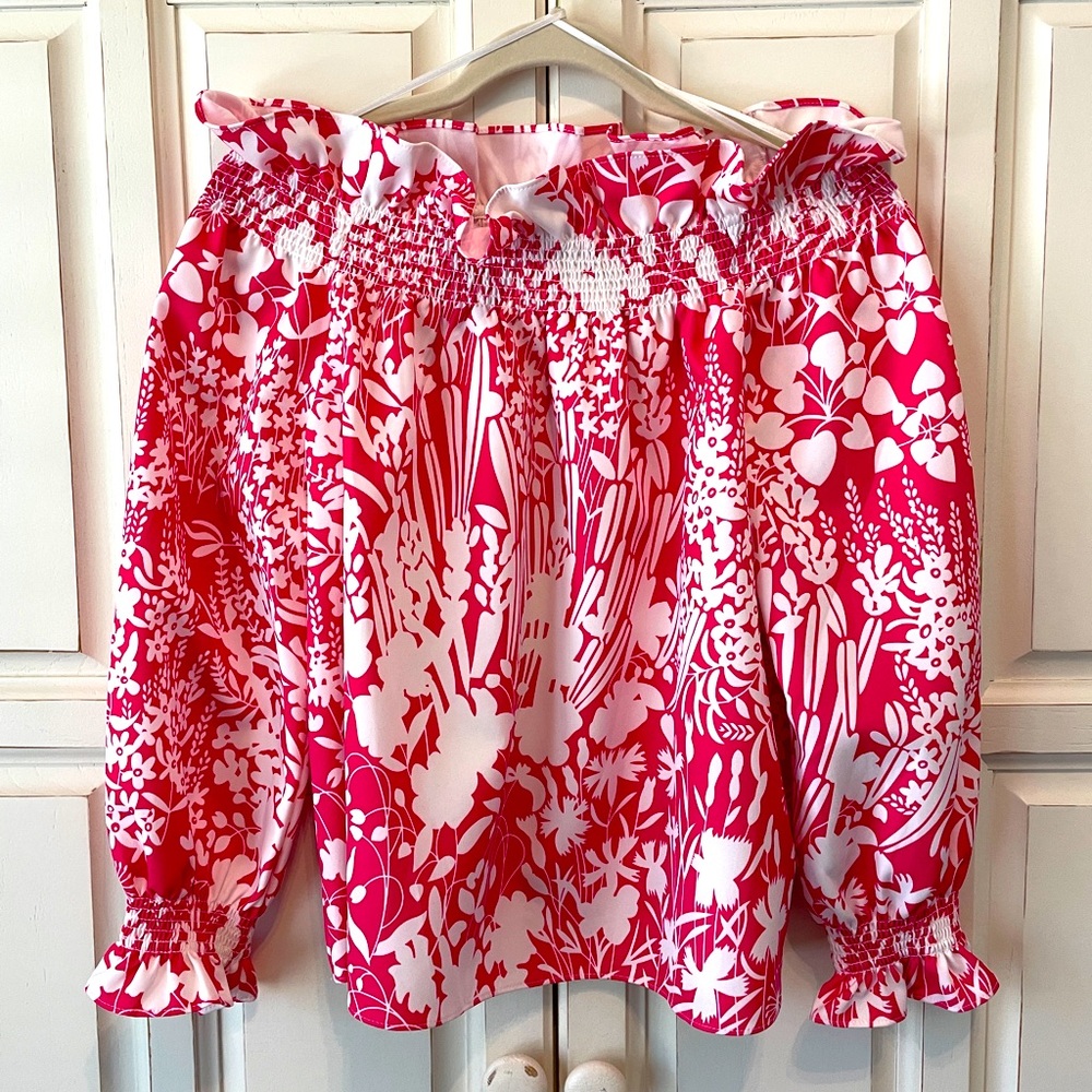 Tuckernuck off the shoulder blouse